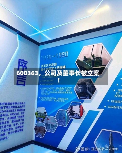 600363，公司及董事长被立案！