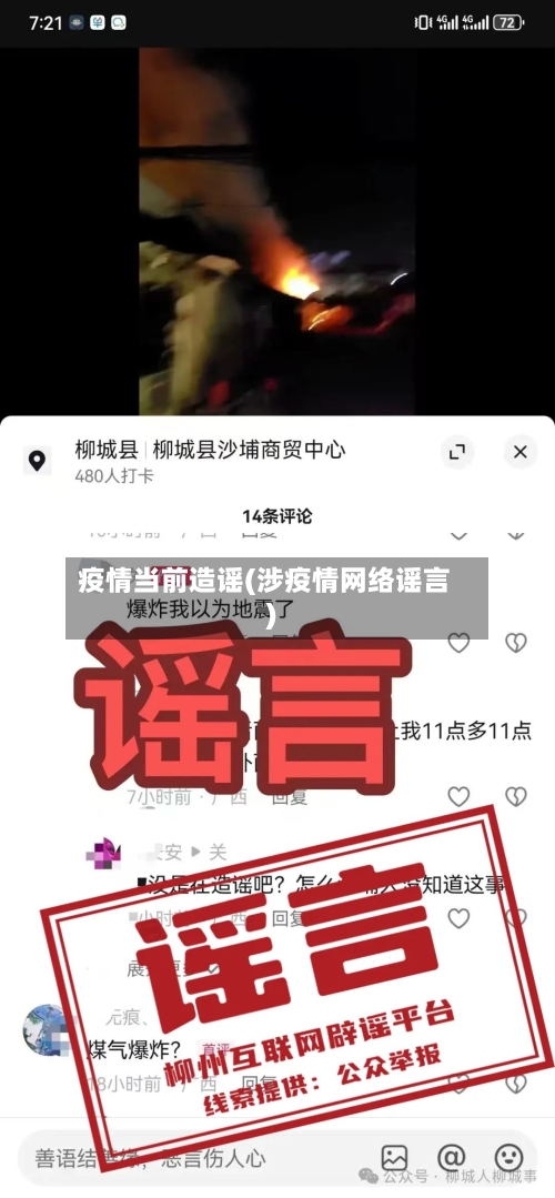 疫情当前造谣(涉疫情网络谣言)