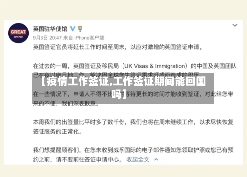 【疫情工作签证,工作签证期间能回国吗】
