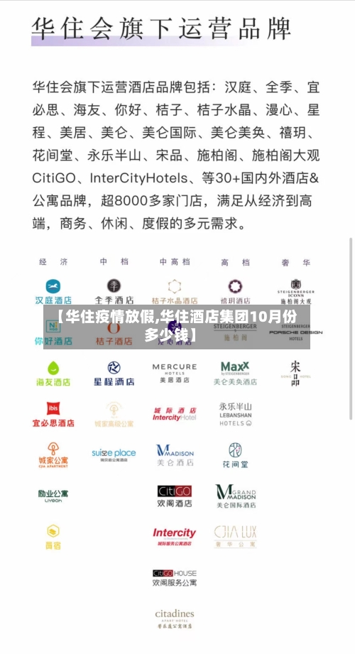 【华住疫情放假,华住酒店集团10月份多少钱】