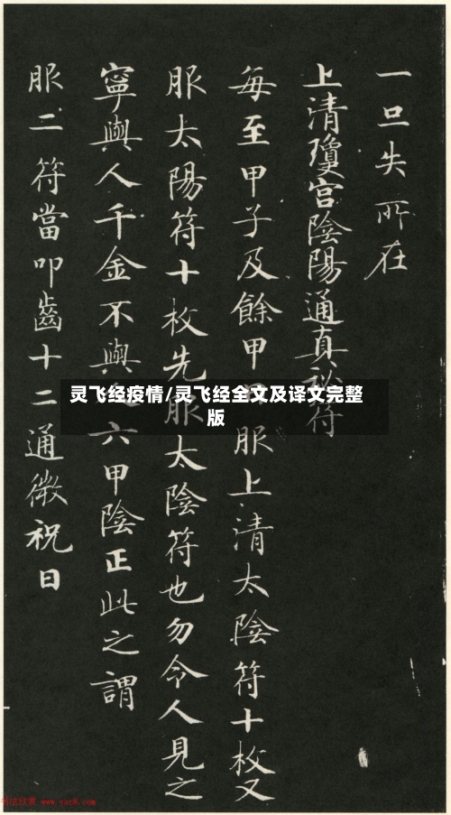 灵飞经疫情/灵飞经全文及译文完整版