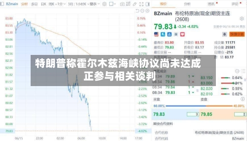 特朗普称霍尔木兹海峡协议尚未达成 正参与相关谈判
