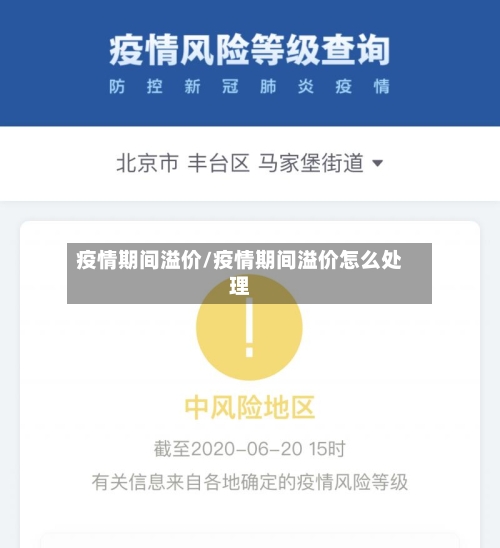 疫情期间溢价/疫情期间溢价怎么处理