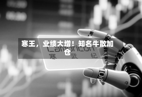 寒王，业绩大增！知名牛散加仓