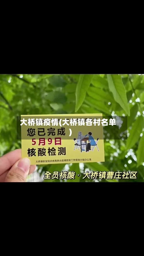 大桥镇疫情(大桥镇各村名单)-第2张图片