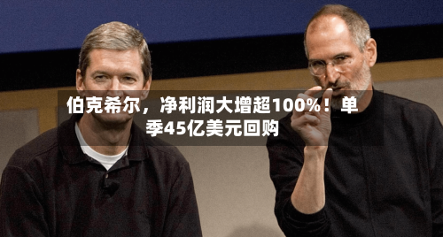 伯克希尔，净利润大增超100%！单季45亿美元回购