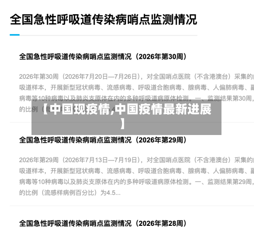 【中国现疫情,中国疫情最新进展】