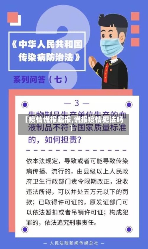 【疫情谎报漏报,谎报疫情犯法吗】