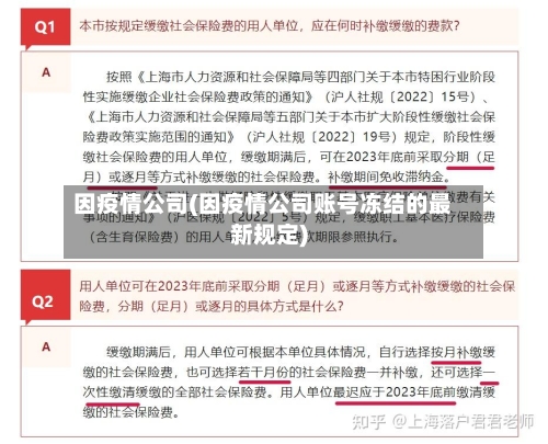 因疫情公司(因疫情公司账号冻结的最新规定)-第3张图片