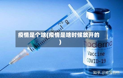 疫情是个啥(疫情是啥时候放开的)-第2张图片