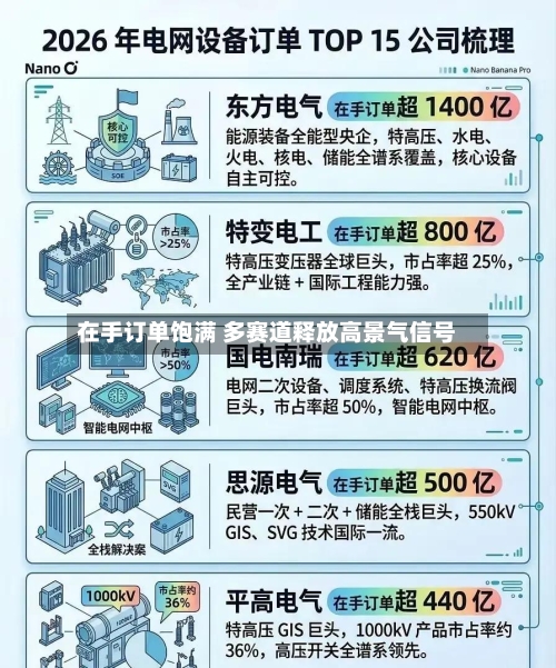 在手订单饱满 多赛道释放高景气信号