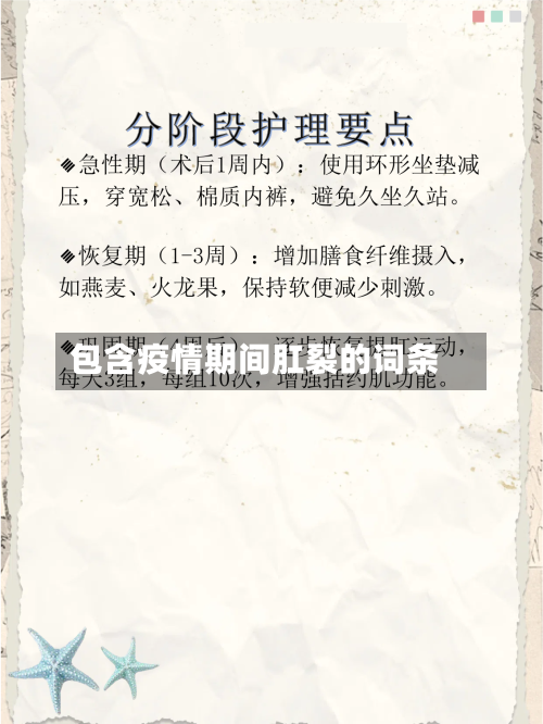 包含疫情期间肛裂的词条