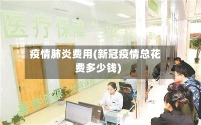 疫情肺炎费用(新冠疫情总花费多少钱)-第2张图片