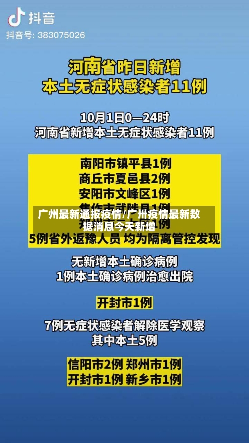 广州最新通报疫情/广卅疫情最新数据消息今天新增
