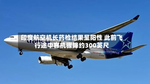 印度航空机长药检结果呈阳性 此前飞行途中客机骤降约300英尺-第3张图片