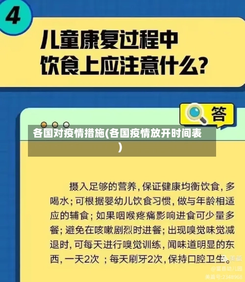 各国对疫情措施(各国疫情放开时间表)